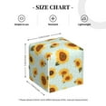 thumbnail image 3 of Kdxio Vintage White Polka Dot Sunflower Print Tissue Box Cover,Square Decorative PU Leather Facial Paper Case Organizer Holder Dispenser for Bathroom,Night Stands,Desk,Car 5.2''X5.2''X5.2'', 3 of 6