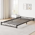 thumbnail image 2 of 6 Inch Twin Bed Frames No Box Spring Needed,Heavy Duty Metal Twin Platform Bed Frame with Wavy Pattern,Twin Bed Frame with Steel Slat Support, Mattress Foundation,Noise Free,Easy Assembly,Black, 2 of 9