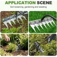 thumbnail image 6 of Iron Weeding Rake 2.0, 2025 Upgrade 5/6/7/8 Teeth Carbon Steel Garden Weeder Rakes, Iron Rake for Gardening and Weedings, Heavy-Duty Garden Hand Weeder Puller Tool for Yard Lawn and Garden (5 Teeth), 6 of 7