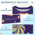 thumbnail image 2 of FORMRS Boys Rash Guard with Short Sleeves UPF 50+ Swim Shirts Sizes 3-12T, Candy Cosmic Swirls, 2 of 6