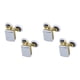 thumbnail image 3 of Kenally Puerta de ducha con polea de cobre, de vidrio deslizante, rodillo de cobre, rueda doble colgante, accesorios de baño, 2 uds. G60 2piezas Kenally CBP090890, 3 of 5