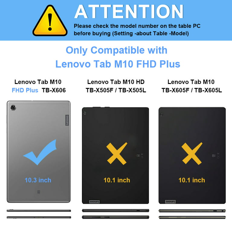ELTD Custodia Cover per Lenovo Tab M10 FHD Plus (2nd Gen) 10.3 inch, S –