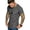 Grey, variant on Men's Gym Shirts Workout Muscle Tee Short Sleeve Hipster Hip Hop T Shirts