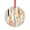Pattern, variant on American Mid-century Design Colorful Flowers Crystal Glass Christmas Ornament Botanical Summer Floral Round Glass Hanging Ornament Holiday Home Decor