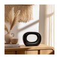 thumbnail image 4 of Modern Boho Ceramic Vase - Unique Hollow Design - Stoneware Home Decor Accent for Living Room, Bedroom & Office  - 11" Black, 4 of 13