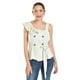 thumbnail image 1 of Blusa asimétrica con botones y cinturón Roman Fashion/Juvenil, 20287 (Arena) beige G, 1 of 5