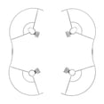 thumbnail image 1 of 1 Juego de protector de hélice para DJI Mini SE/Mini 2/Mavic Mini cubierta de ventilador de ala a prueba de arañazos RC Drone suministros, 1 of 9