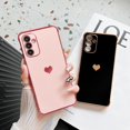 thumbnail image 2 of Galaxy A54 5g Case, for Samsung Galaxy A54 Case Women Girls Cute Design Soft Silicone Camera Protection Protective Lovely Heart Phone Case for Galaxy A54 5g (Pink) (Black), 2 of 14