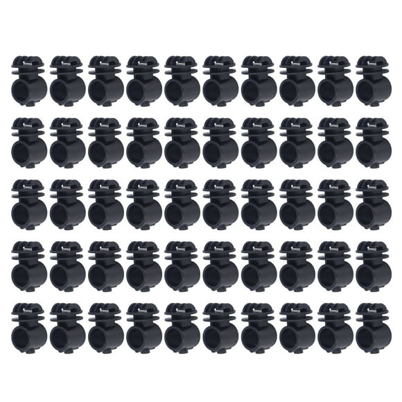 Vis Isolante pour Clôture Électrique, Vis Isolante de Résistance aux Chocs de 2,1 cm de Diamètre Mini pour Tige de Roulement Noire