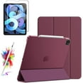 thumbnail image 1 of For iPad Pro 13 2024 Case With Screen Protector With Stylus pen Folio Slim Magnetic Smart Cover Stand Case Ultra Slim Lightweight SuperShield Cover For iPad Pro 13 2024 - Purple1, 1 of 5