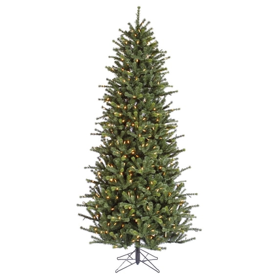 Vickerman 21704 - 9.5' x 54" Carver Frasier Slim 765 Warm White LED Lights Christmas Tree (A113386LED)