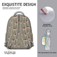 thumbnail image 5 of German Shepherd Dog and Footprint Backpack for School,Cute School Bag,Schoolbag with Adjustable Shoulder Straps & Padded Back,15.3"x11"x7.1".﻿, 5 of 6