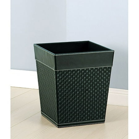 Onyx Wastebasket, Black