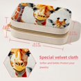 thumbnail image 5 of Giraffe Velvet Portable Jewelry Box with Removable Compartment - Necklace, Earring, and Travel Organizer - Gift, 5 of 7