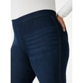 thumbnail image 4 of Sofia Jeans Women's Plus Size Melisa Super Flare High Rise Pull On Jeans, 32.5" Inseam, Sizes 14W-26W, 4 of 6