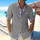 thumbnail image 2 of Hawaiian Shirt For Men, Men's Vintage Button Down Bowling Shirts Short Sleeve Summer Beach ShirtL, 2 of 5