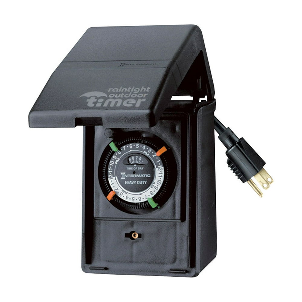 Intermatic outdoor heavy duty timer black walmart walmart