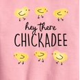 thumbnail image 2 of Instant Message - Hey There Chickadee  - Toddler And Youth Crewneck Fleece Sweatshirt, 2 of 5