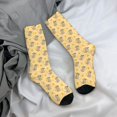 thumbnail image 5 of Rateoe mouse and cheese for Women Casual Calf Socks - Cute Crew Socks - Thin Soft Above Ankle Socks Size 5-11, 5 of 6