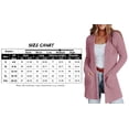 thumbnail image 5 of Women's Long Sleeve Cardigan Open Front Knit Sweaters Solid Soft Casual Loose Outerwear Coats with Pockets, 5 of 9