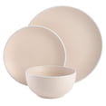 thumbnail image 4 of Spice By Tia Mowry - Creamy Tahini 12-Piece Blush Stoneware Dinnerware Set, 4 of 9