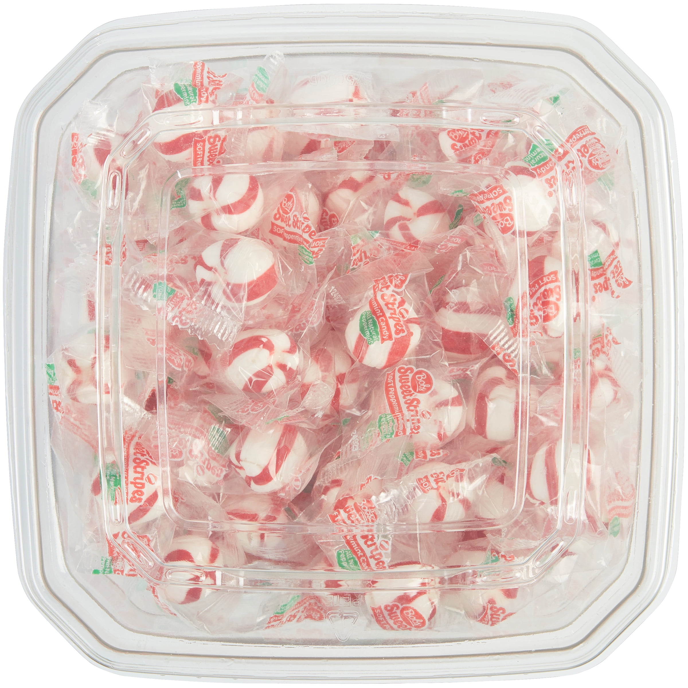 Bob's Sweet Stripes Peppermint Candy, 34.5 oz Tub (200 Count)