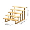 thumbnail image 3 of JoyMoreHome 5 Tier Wooden Display Riser Stand, Vintage Tabletop Organizer Shelves For Jewelry Cosmetics Cupcakes Decor Home Display Rack, 3 of 6