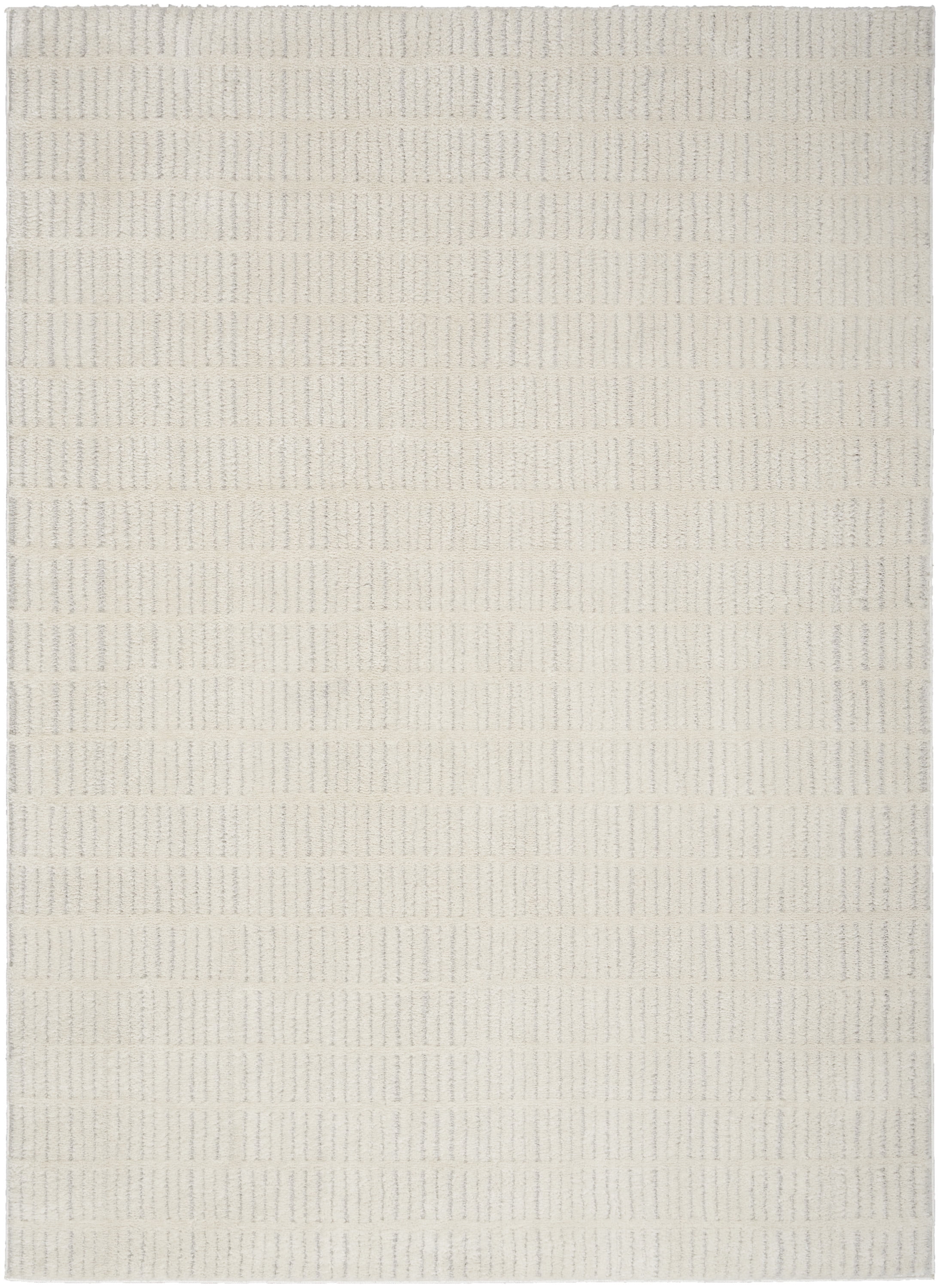 Nourison Cozy Modern Scandinavian Ivory Grey 3'11" x 5'11" Area Rug (4x6)