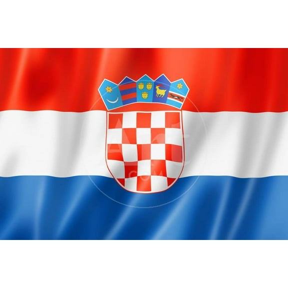 Croatian Flag, Unframed Art Print Wall Art by daboost Sold by Art.Com