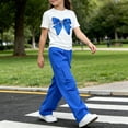 thumbnail image 5 of LvhaoGJOB Little Kids Girls 2-Piece Outfit Set - Multi-Pocket, Elastic Waist, 5 of 6