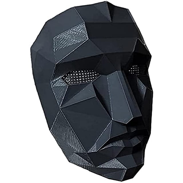 Squid Game Mask Costume Cosplay Face Cover Masquerade Accessories for Halloween