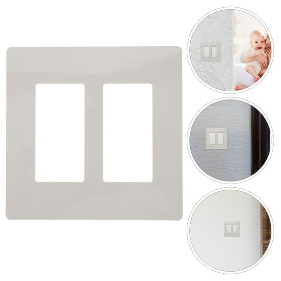 SEWCHICS White Screwless Wall Plate for Home Use Pc Material Durable and Sturdy