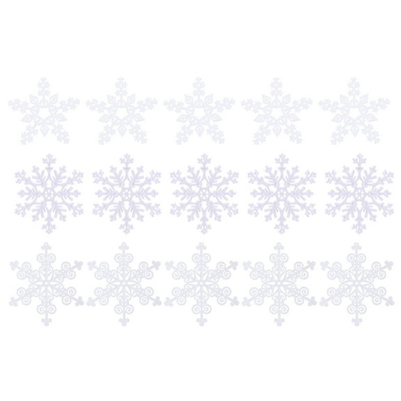 UPOUART Snowflake Decorations for Doorway Decoration White 15Pcs