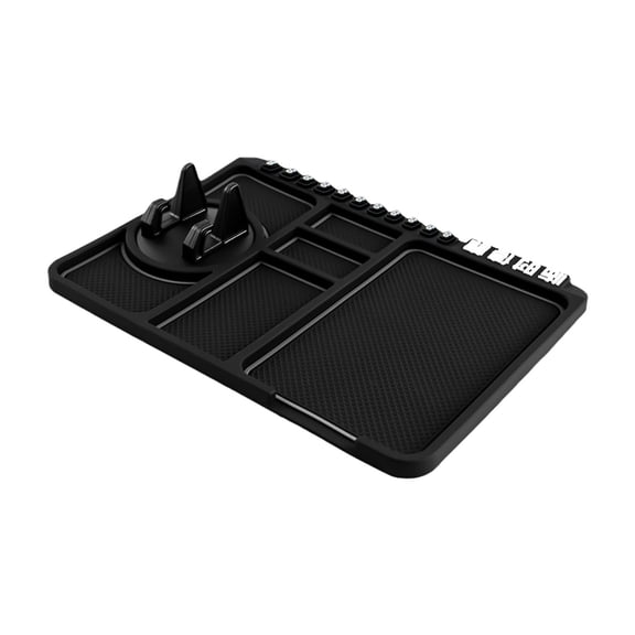 Werulen Car Dashboard Anti-Slip Pad, Non-Slip Phone Holder Keychain Organizer Glasses Stand, Universal Car Accessories for Cell Phone Mount Dashboard Organizer