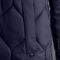 thumbnail image 6 of Men Winter Jacket Long Sleeve Button Warm Cotton Padded Quilted Jackets Casual Coats Outwear with Pockets (XL, Dark Blue), 6 of 8