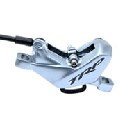 TRP DH R EVO Hydraulic Disc Brake Set 4 Piston Caliper Silver for MTB