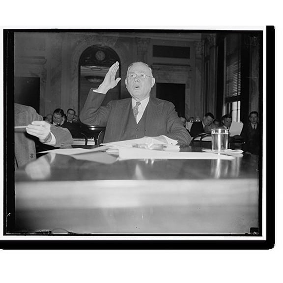 Historic Print, A.F. of L. Head urges amendment to Wagner Act. Washington, D.C., March 22., 18" x 24"