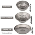 thumbnail image 4 of High Intensity Titanium Bowl Plate Ultralight Titanium Tableware Anti-Scald Bowl Dish Soup Bowl for Outdoor Camping Hiking Cooking, 4 of 8