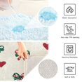thumbnail image 3 of 2 Piece Bath Mat Set with U-Shaped Toilet Mat and Rectangle Bath Rugs Non Slip Machine Washable Bathroom Mats Ribbons and Hearts Pattern, 3 of 7