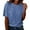 AB428 Blue, variant on Carnival Sparkly Tshirt For Women Sequin Solid Color Short Sleeve Crew Neck Tops Fashion Comfortable Female Loose Fit Blouse Green Size One Size