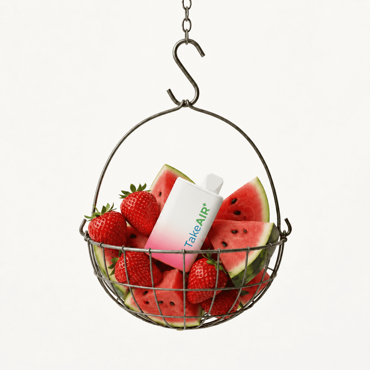 TakeAIR+ Nicotine-Free Diffuser Over 4K Puffs, All Natural, Smokeless Inhaler, Strawberry Watermelon