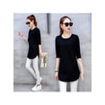 thumbnail image 3 of Lavaport Womens Plus Long Sleeve Mid Length Shirt Tops Tees Blouse, 3 of 3