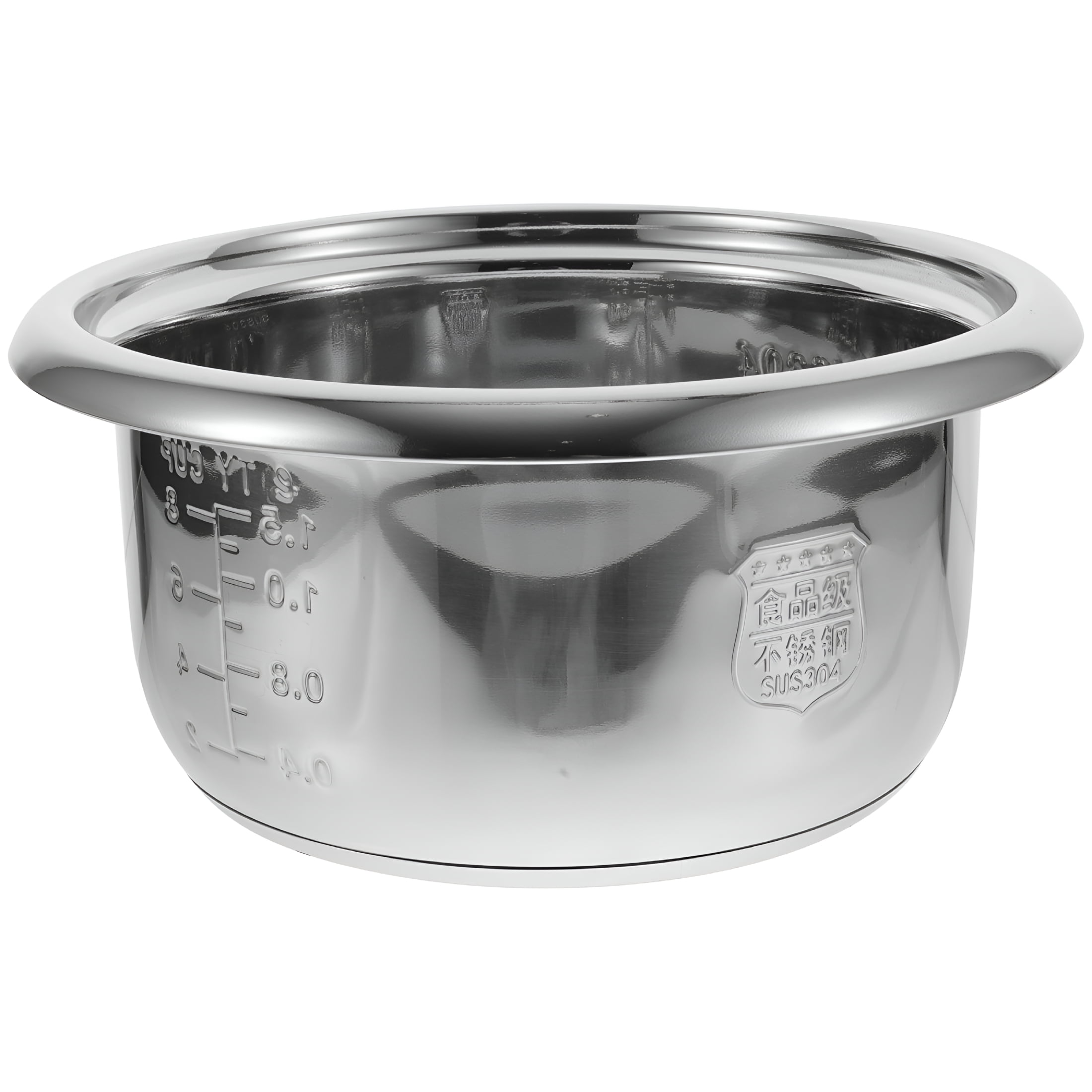 EXLEAF 2026 New Stainless Steel Rice Cooker Inner Pot Non-Stick 3L for Rice Cooker, Slow Cooker, Multicooker Silver