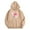 Khaki, variant on Little Girls Hoodies Sweatshirts Young Girls Fashion Long Sleeve Hooded Sweatshirt With Bow Print Pocket Fall Winter Season Clothing Pink Size 6-7T