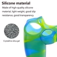 thumbnail image 2 of PS4 Controller Skin Grip Cover Case Set Protector de silicona suave Gel Goma Shell Antideslizante Thumb Stick Caps para Playstation 4 Controller Gaming Gamepad Ormromra 2033315-15, 2 of 9
