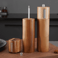 thumbnail image 3 of Walnut Wood Salt & Pepper Mill: Elegant Kitchen Addition, Ceramic Grinding Mechanism For Consistent Grind, 3 of 5