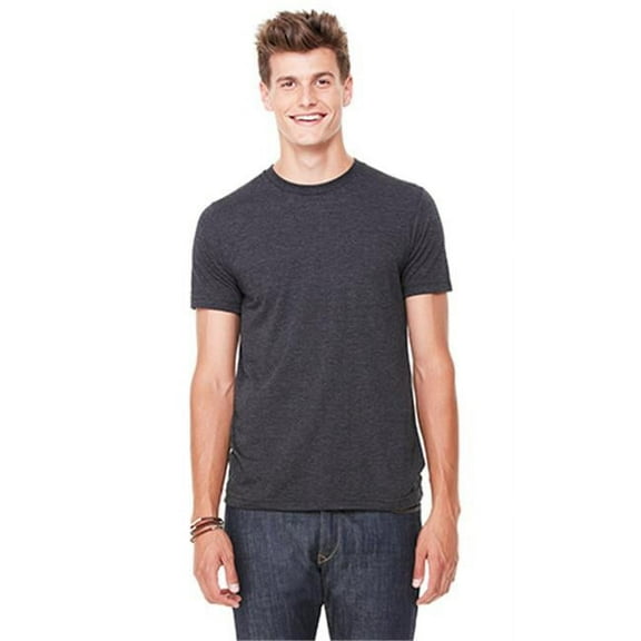 Bella 3413 Unisex Triblend Short Sleeve Tee - Charcoal-Black Triblend - Large