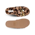 thumbnail image 5 of Jessica Simpson Womens Plush Faux Fur Fuzzy Slide On Open Toe Slipper with Memory Foam, 5 of 9