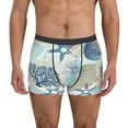 thumbnail image 2 of Goofa Algae Corals and Seashells Printed Men's Boxer Briefs Underwear, Moisture-Wicking Underwear, Trunk,Soft and Breathable Cotton Underwear-Large, 2 of 9