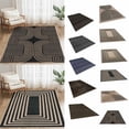 thumbnail image 4 of Modern Indoor Outdoor Rug, Washable Non- Low Pile Geometric Carpet for Patio, Entryway, Living Room, and Kitchen, Boho Farmhouse Area Rug, 63"x31.5", 4 of 4
